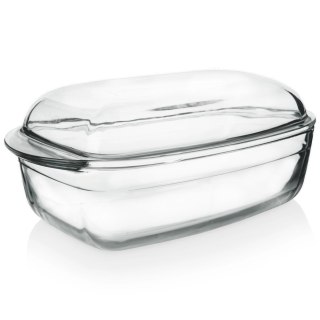 Naczynie Żaroodporne z Pokrywką do Piekarnika Szklane ORION 32,5x19x13 cm
