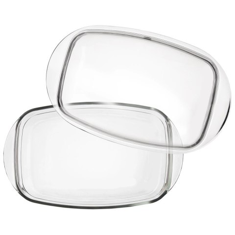 Naczynie Żaroodporne z Pokrywką do Piekarnika Szklane ORION 32,5x19x13 cm
