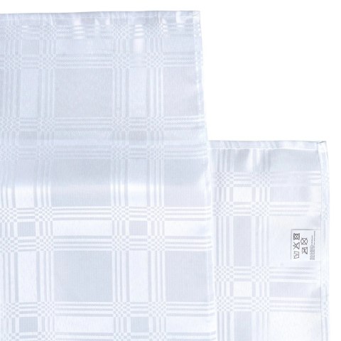 Nakrycie Stołu EXCELLENT HOUSEWARE 180x130 Cm Białe Łatwoczyszczące Stylowe
