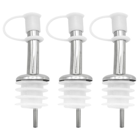 Nalewaki do Butelek ORION 3 szt. Stal Nierdzewna z Zamknięciem Lejka