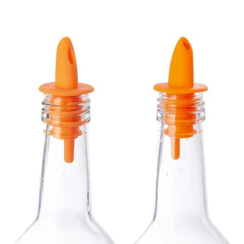 Nalewaki do Butelek ORION 6 szt. Elastyczne Zielone i Pomarańczowe