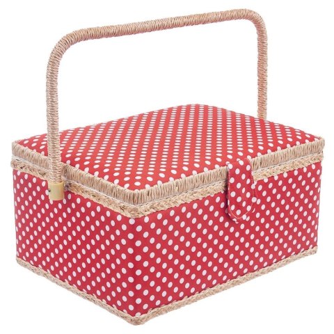 Niciarka z Pokrywą 24 x 18 x 12 cm Drewniana Solidna Trwała ORION