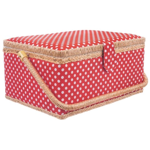 Niciarka z Pokrywą 24 x 18 x 12 cm Drewniana Solidna Trwała ORION