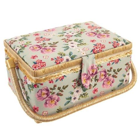 Niciarka z Pokrywą 29 x 20 x 13 cm Drewniana Solidna Trwała ORION