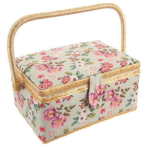 Niciarka z Pokrywą 29 x 20 x 13 cm Drewniana Solidna Trwała ORION