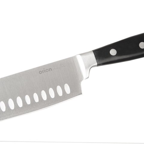 Nóż Santoku do Mięsa Ryb Owoców Stalowy Japoński Solidny MASTER 33 x 5 cm