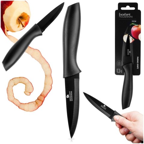 Nóż do Obierania 19 cm Stal Czarny do Zmywarki EXCELLENT HOUSEWARE