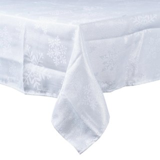 Obrus Świąteczny Plamoodporny 220 x 150 cm Śnieżynki EXCELLENT HOUSEWARE