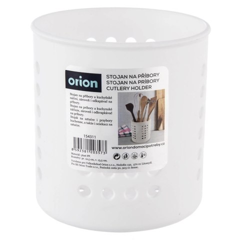 Ociekacz na Przybory Kuchenne 12,5 x 13 cm Tworzywo Biały ORION