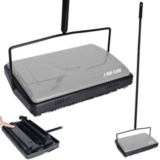 Odkurzacz Mechaniczny Ręczny Szczotka Kaśka z Kijem Solidna ORION 28 x 20cm