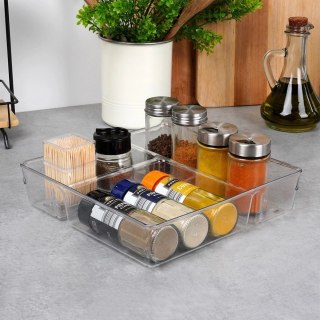 Organizer do Szuflady z Przegródkami 23 x 23 x 5,5 cm VILDE Przezroczysty