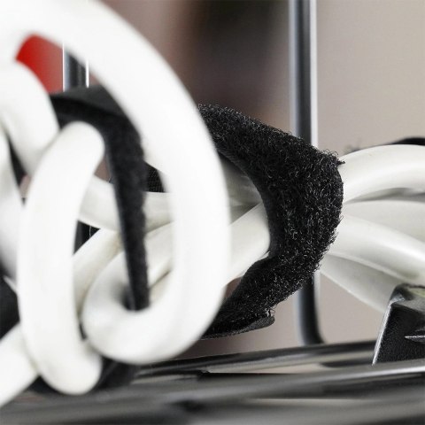 Organizer na Kable pod Blat Biurko Metalowy Czarny VILDE 43 x 17 x 10 cm