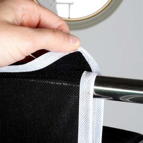 Organizer Wiszący do Szafy 6 Półek 30 x 15 x 84 cm STORAGE SOLUTIONS Czarny