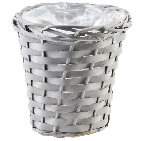 Osłonka na Doniczkę Wiklinowa 16 x 17 cm VILDE z Folią Zabezpieczającą