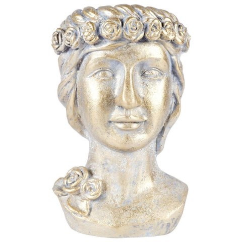 Osłonka na Doniczkę Złota Głowa Ozdobna Dekoracyjna VILDE 33 cm