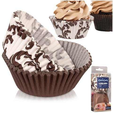Papilotki Papierowe do Muffinek 60 szt 6,5 cm ORION Dekoracyjne