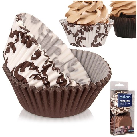 Papilotki Papierowe do Muffinek 60 szt 7,5 cm ORION Dekoracyjne