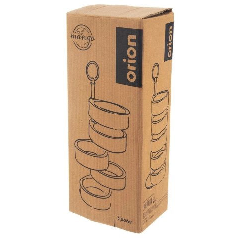 Patera 5-Poziomowa Piętrowa Drewniana Obrotowa ORION 18,5 x 12,5 x 44,5 cm