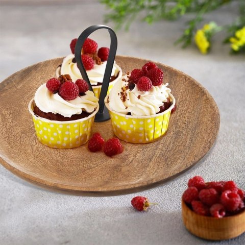 Patera Drewniana Talerz do Serwowania na Ciasta Przekąski MANGO 30,5 cm