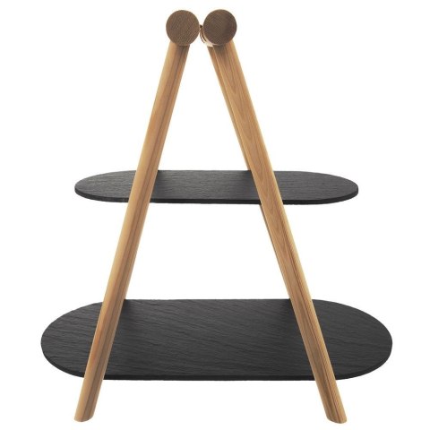 Patera Kamienna Drewniana ORION 2-Piętrowa