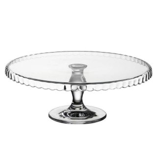 Patera na Tort Ciasto Ciasteczka Szklana Dekoracyjna na Nóżce ORION 32 cm