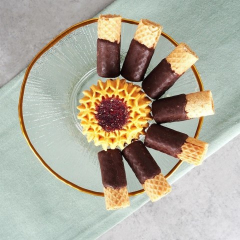 Patera na Tort Ciasto Przekąski Szklana na Nóżce Szklana ORION 15,5 cm