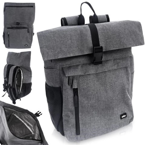 Plecak Torba Termiczna na Jedzenie Picie Szara Solidna Wytrzymała ORION 15l