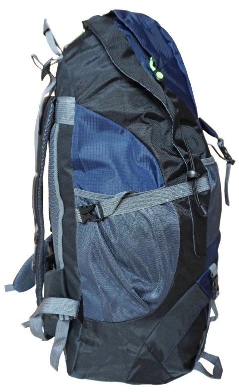 Plecak Turystyczny do Wędrówek Damski Męski Niebieski Pojemny KUBISPORT 50 L