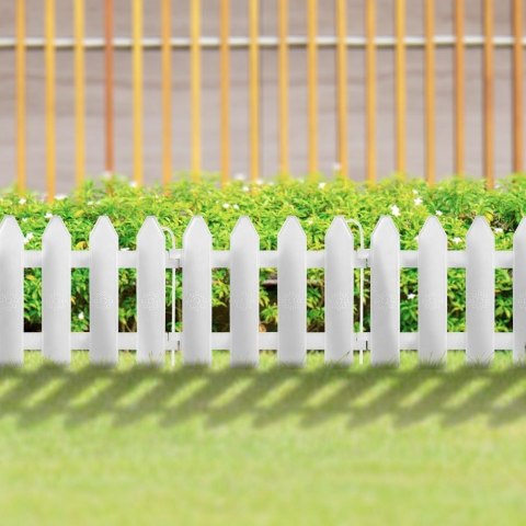 Płotek ogrodowy biały 20x15 cm 10 szt.