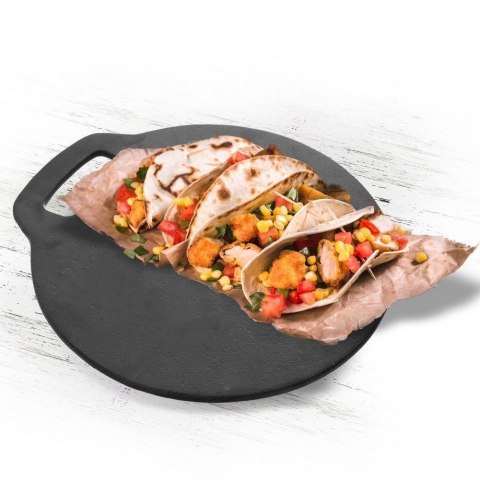 Płyta Patelnia do Pieczenia Tortilli Naleśników Pizzy Żeliwna ORION 25 cm