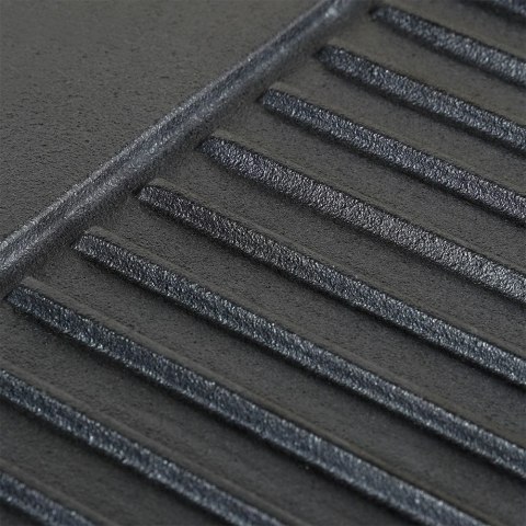 Płyta do Grilla Grillowania Mięsa Ryb Żeliwna Dwustronna VILDE 45,5x22,5 cm