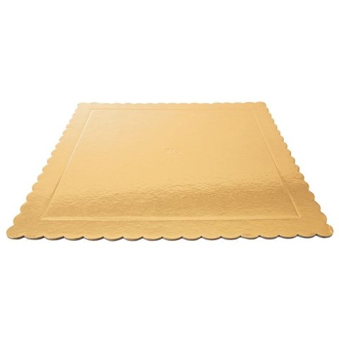 Podkład pod Tort Kwadrat Złoty 34 x 34 cm ORION Gruba Tektura