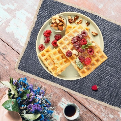 Podkładka na Stół Granatowa Boho 45 x 30 cm ORION Dekoracyjna Mata