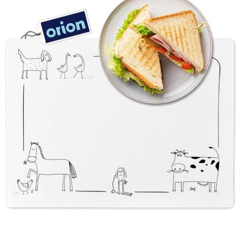 Podkładka na Stół Ochronna Wzór Zwierzęta 35 x 25 cm ORION Mata PCV