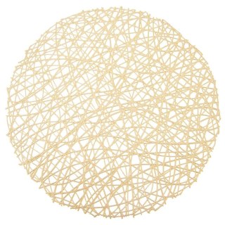 Podkładka na Stół Okrągła Gumowa Złota 39 cm ORION Ochronna Połysk