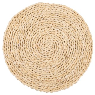Podkładka na Stół Okrągła Naturalna Boho 35 cm ORION Liście Kukurydzy