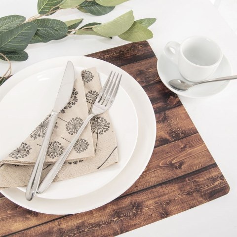 Podkładka na Stół Wzór Deska Ciemna 43 x 30 cm ORION Mata PCV