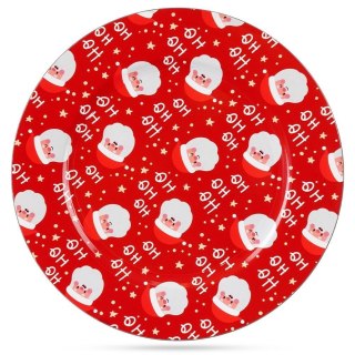 Podtalerz Świąteczny Mikołaj Czerwony 33 cm VILDE Dekoracja Stołu