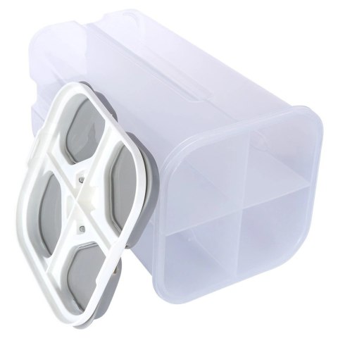 Pojemnik Dzielony z Dozownikiem 2,4 L EXCELLENT 4 Przegrody 23,5 x 13,5 cm