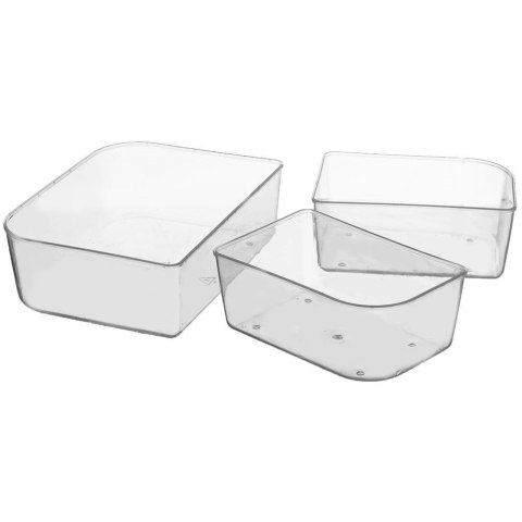 Pojemnik Lunchbox Dzielony 3 Komory Szczelny 1 L ORION Mrożenie 21 x 15 cm