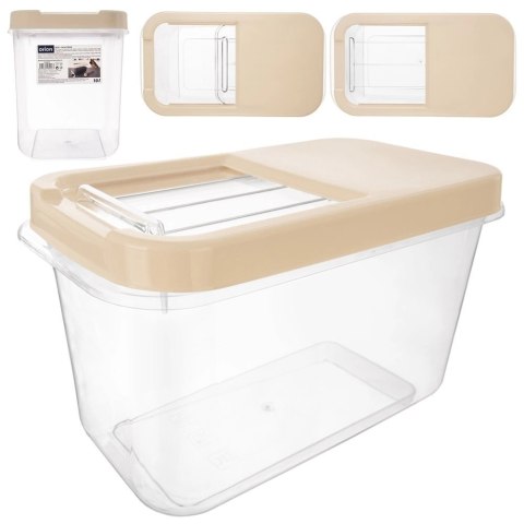 Pojemnik do Przechowywania na Kapsułki Proszek i Karmę Beżowy ORION 10 L