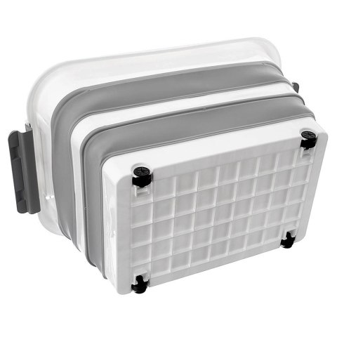 Pojemnik do Przechowywania na Kółkach Składany Klips Pokrywka ORION 30 l