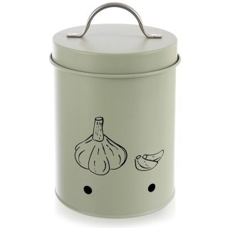 Pojemnik Metalowy na Czosnek 1,4 L ORION z Wentylacją 18,5 x 11,5 cm