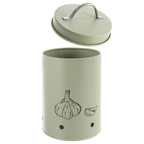 Pojemnik Metalowy na Czosnek 1,4 L ORION z Wentylacją 18,5 x 11,5 cm