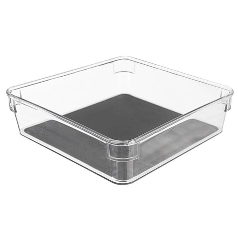 Pojemnik Organizer Szuflady GREY 16 x 16 x 4,5 cm ORION Antypoślizgowy