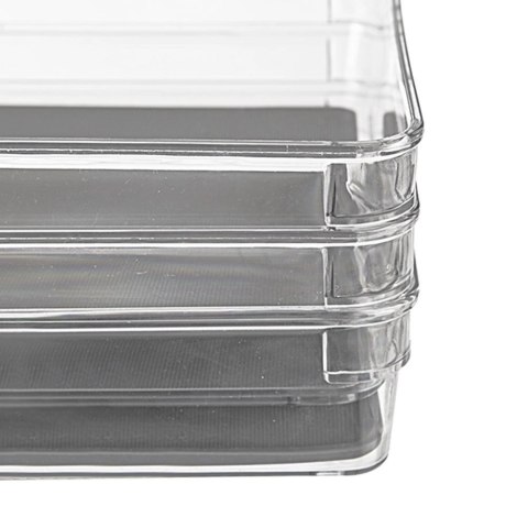 Pojemnik Organizer Szuflady GREY 24 x 16 x 4,5 cm ORION Antypoślizgowy