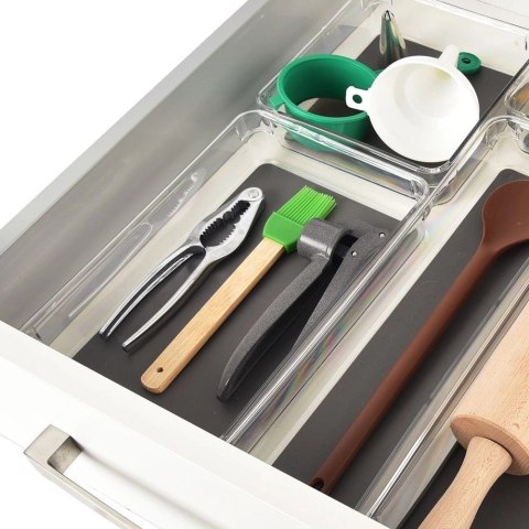 Pojemnik Organizer Szuflady GREY 24 x 16 x 4,5 cm ORION Antypoślizgowy