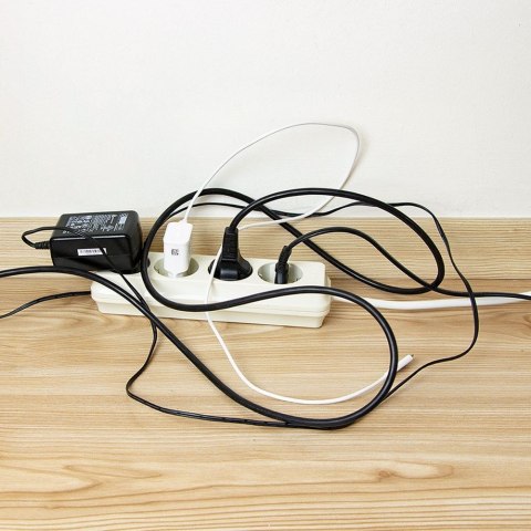 Pojemnik Organizer na Kable Przedłużacze 32 x 12 x 11,5 cm VILDE Biały