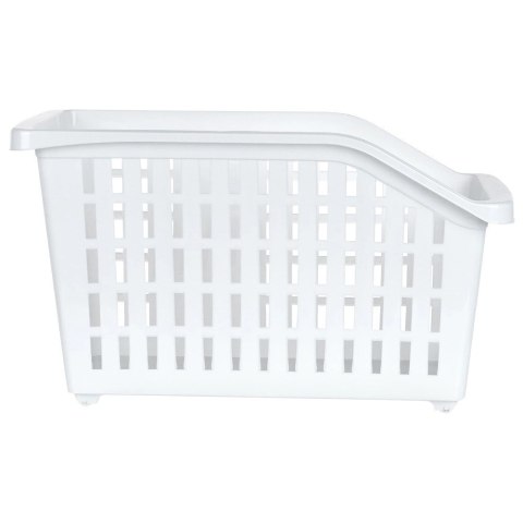 Pojemnik Organizer na Kółkach Wąski 13 L VILDE Biały 46 x 18 x 26,5 cm