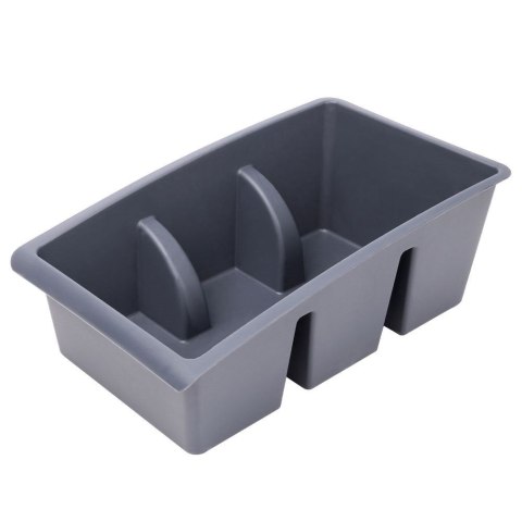 Pojemnik Organizer na Przyprawy Blat Kuchenny Pojemny VILDE Szary 25x15 cm